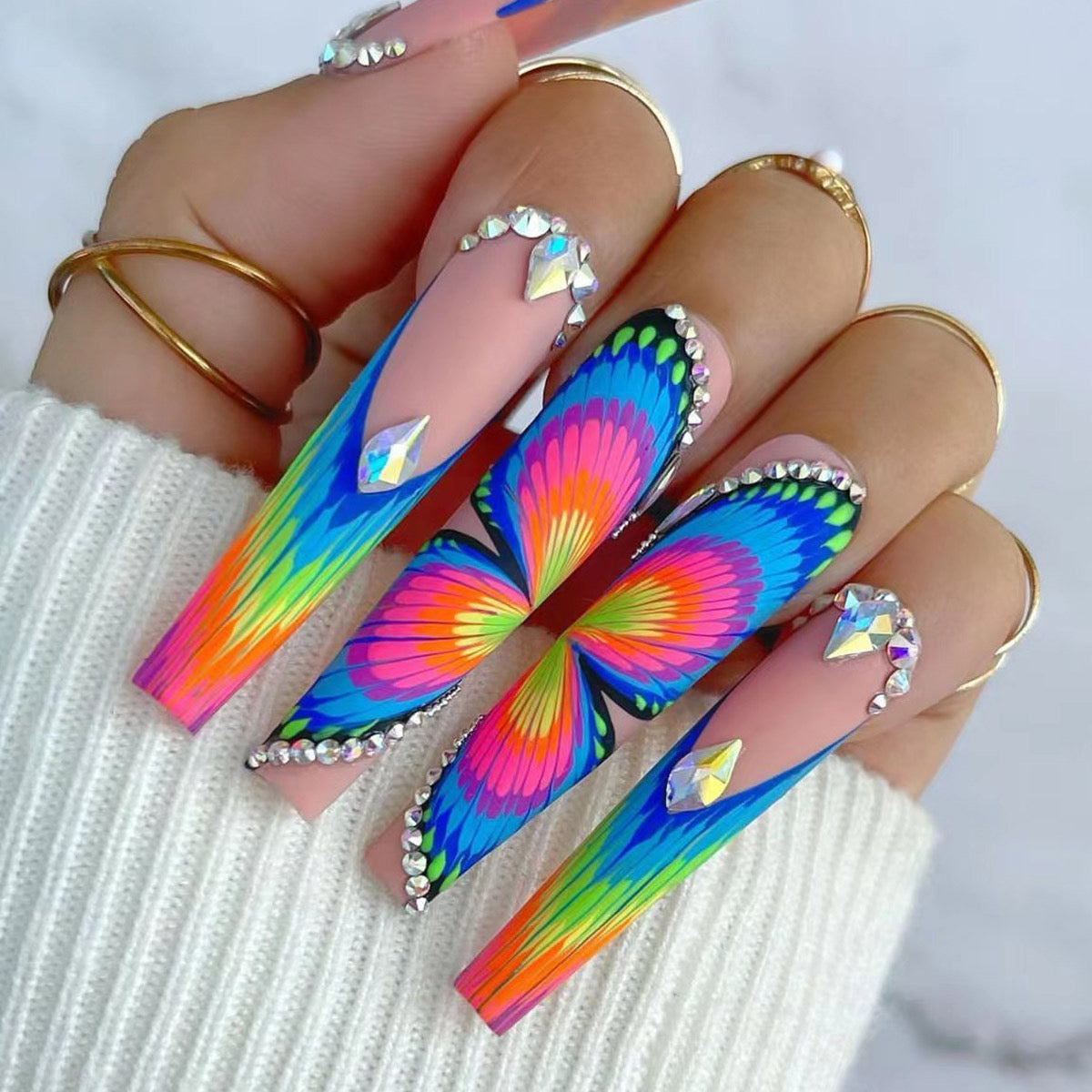 Press on nails 15 sets(open in LIVE)